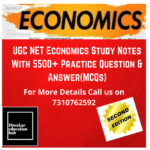 UGC NET Economics Study Notes