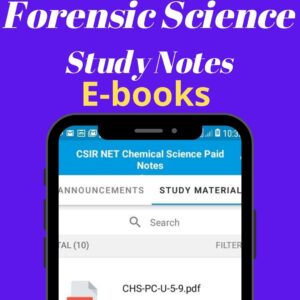 UGC NET Forensic Science (Code -82) Study Notes [Study Material] With 4000 + Topic/Unit Wise Question Answer As Per Updated Syllabus [E-books]