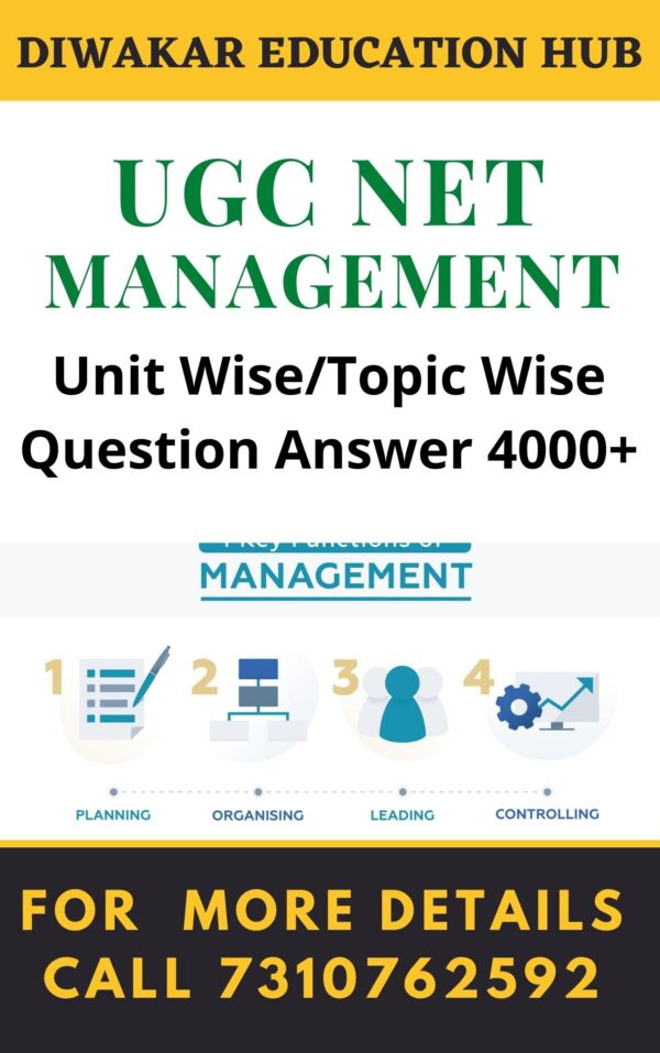 UGC NET Management MCQ PDF