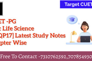 CUET PG Life Science Study Notes