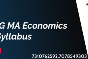 CUET-PG Economics Syllabus 2024