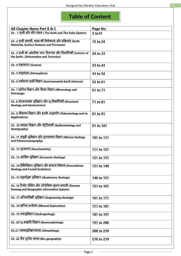 CSIR NET Earth Science