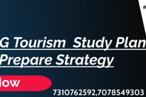 CUET UG Tourism Study Plan